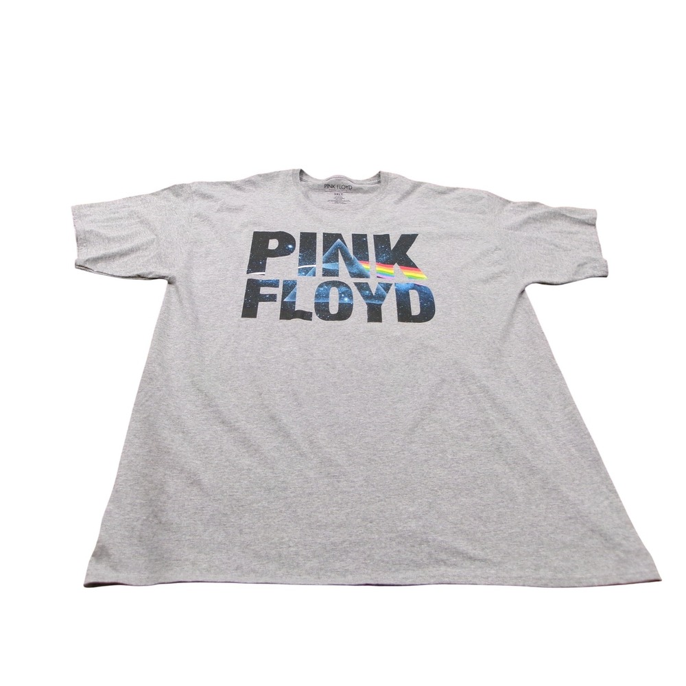 Pink Floyd Shirt Mens 3XLT Gray Dark Side of the Moon Galaxy Graphic Tee Tall